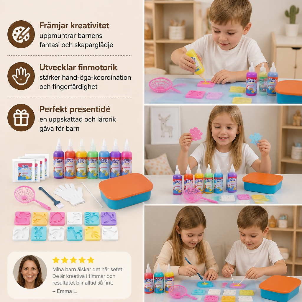 AquaFairy – Vattenpärlor Kreativt Set