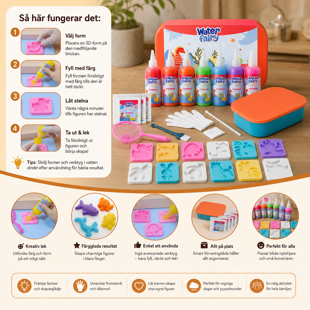 AquaFairy – Vattenpärlor Kreativt Set