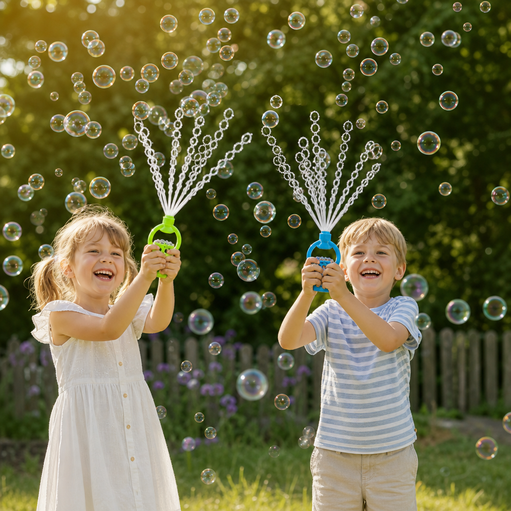 32-Håls Såpbubbelstav – Stor Såpbubbelmaskin För Barn