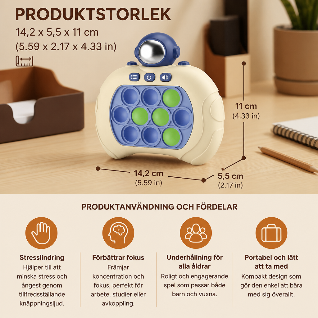 Reaktionspopspel