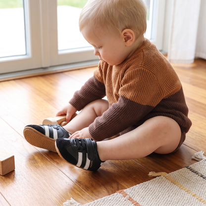 Klassiska Retro-Babysneakers – Mjuka Första Gångsskor Med Mjuk Sula