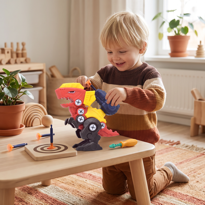 Dinosaurieskruvset med sugkoppskanon