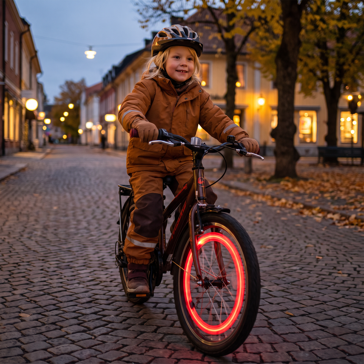 Färgglada LED-ekerslampor för cykelhjul