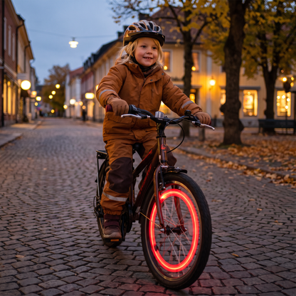 Färgglada LED-ekerslampor för cykelhjul