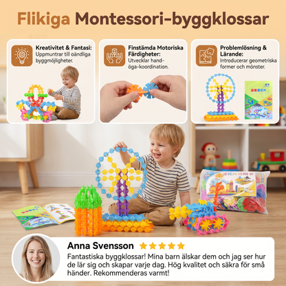 Flikiga Montessori-byggklossar