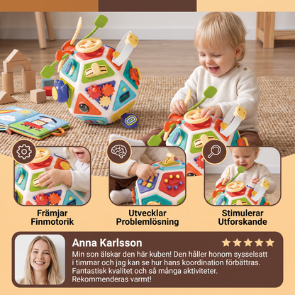 Montessori 22-i-1 Aktivitetskub för Småbarn – Leksak för Motorik och Utforskande