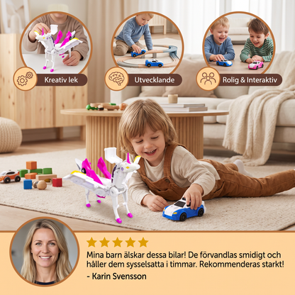 Förvandlande enhörningsbilar