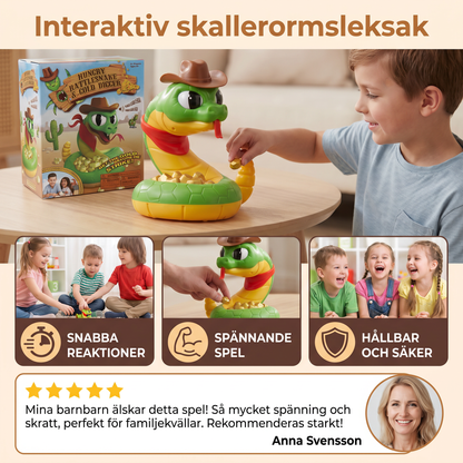 Interaktiv skallerormsleksak – Spännande reaktionsspel för barn