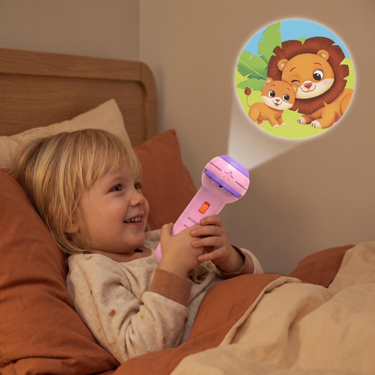 Projektorficklampa för Barn – Sagoprojektor för Lärande och Rolig Lek