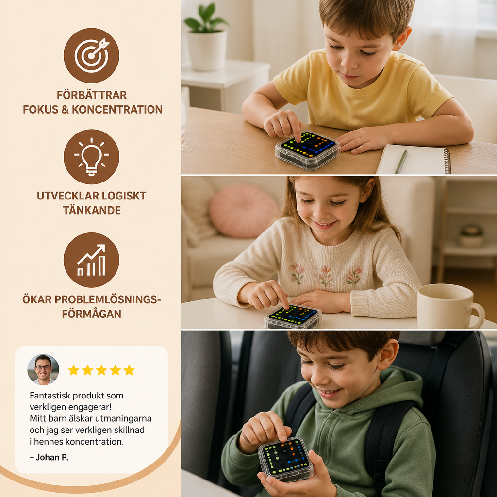 Smart Line LED-logikpussel – 800+ hjärnträningsnivåer
