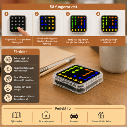 Smart Line LED-logikpussel – 800+ hjärnträningsnivåer