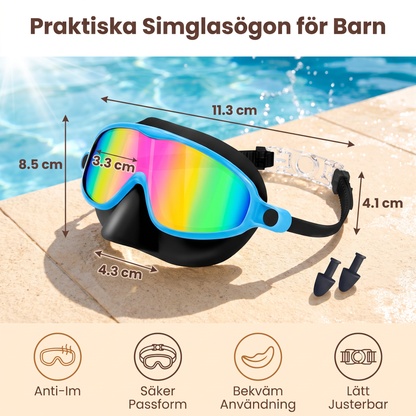 Praktiska Simglasögon för Barn – Anti-Fog, Säker Passform och Bekväm Användning