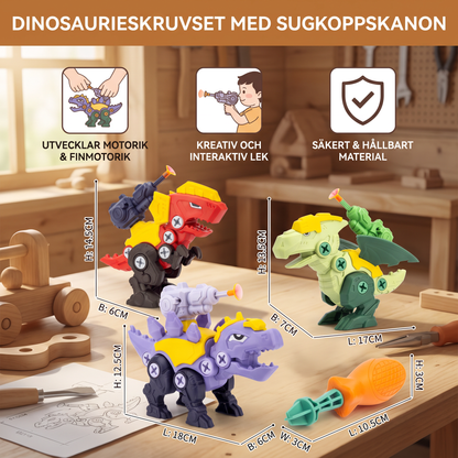 Dinosaurieskruvset med sugkoppskanon