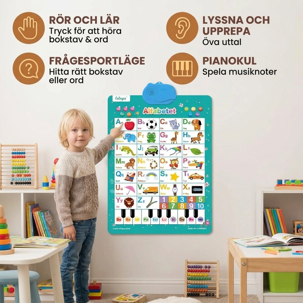 Talande Engelskt Inlärningsbräda För Barn