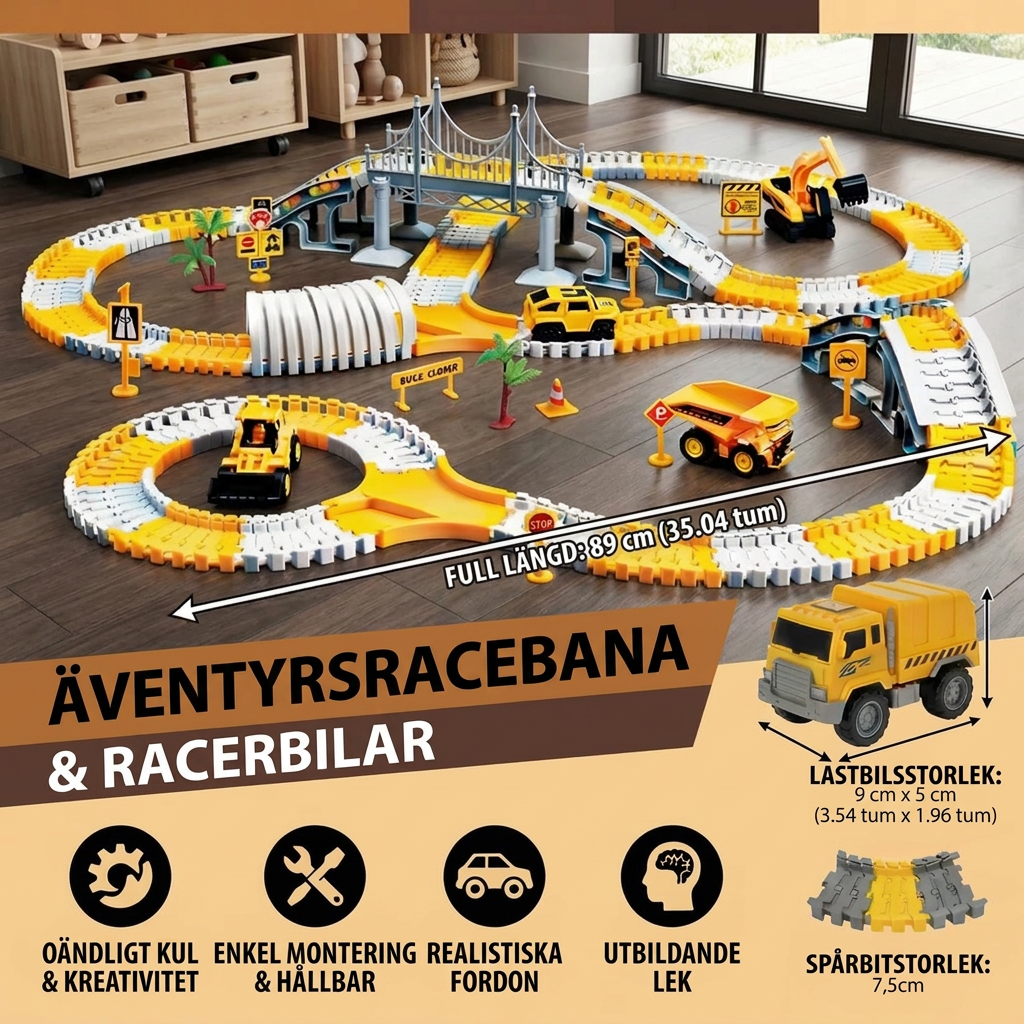 Äventyrsracerbana Med Racerbilar