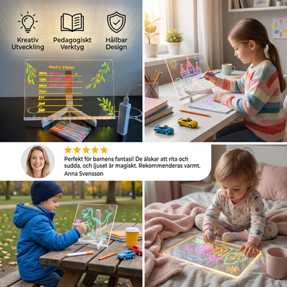 Självlysande LED-ritplatta För Barn