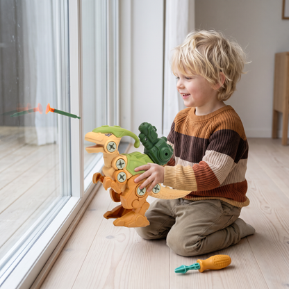 Dinosaurieskruvset med sugkoppskanon